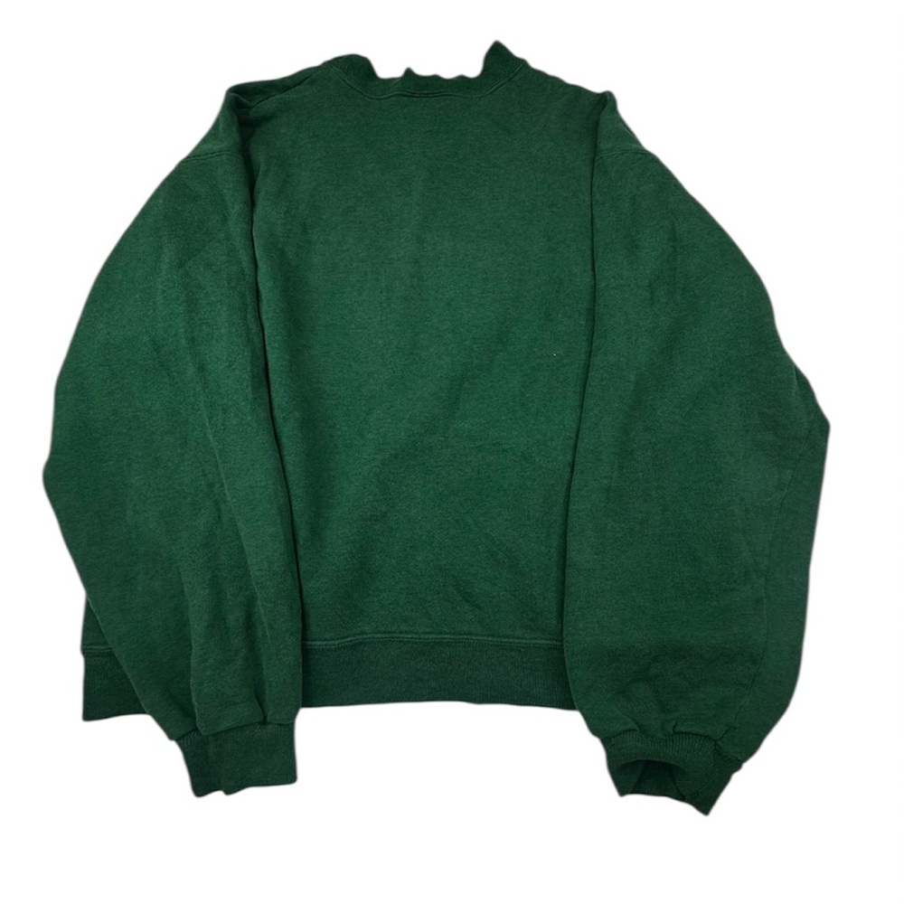 VTG Clarkson University Hanes Sweatshirt Men Large Green Crewneck Golden Knights - Picture 3 of 11